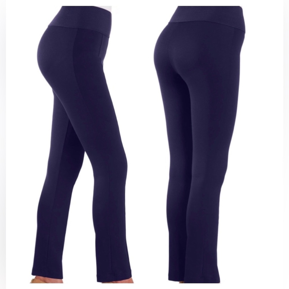 NWT Nygard Slims Navy Blue Pull On Stretch Straight Leg Ankle Length Pants 2X